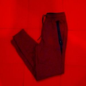 Red sweat pants